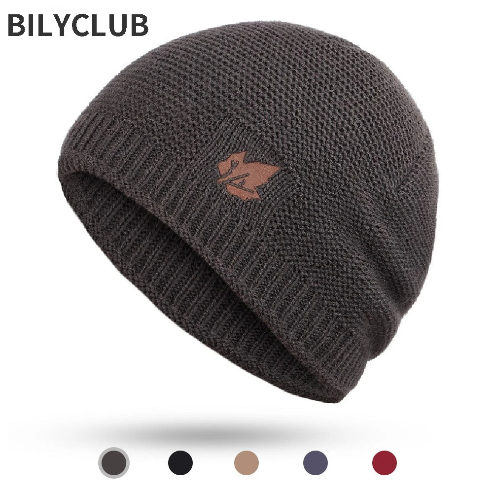 Winter Knit Beanie Hat Fleece Lined Warm Skull Cap Unisex