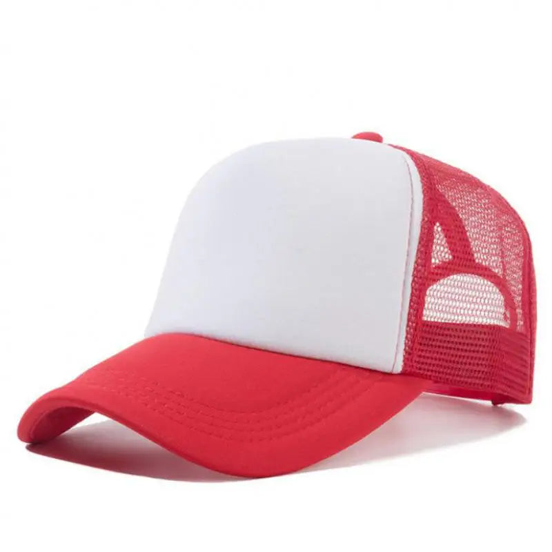 Mesh Trucker Baseball Cap – Adjustable Snapback Hat for Men & Women