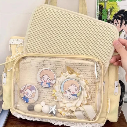 Anime Ita Bag Large Shoulder Crossbody Bag with Clear Window