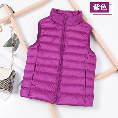 Women's Lightweight Puffer Vest – Sleeveless Down Waistcoat
