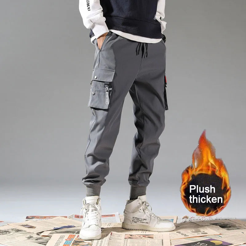 Men's Multi-Pocket Cargo Jogger Pants – Loose Casual Outdoor