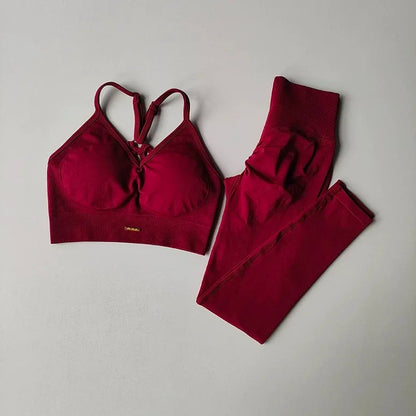 2-Piece Yoga Set for Women | Sports Bra & High Waist Leggings