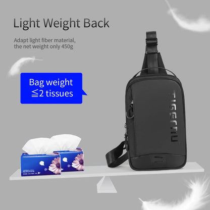 Tigernu Men's Chest Bag Sling Crossbody – Fits 9.7" iPad