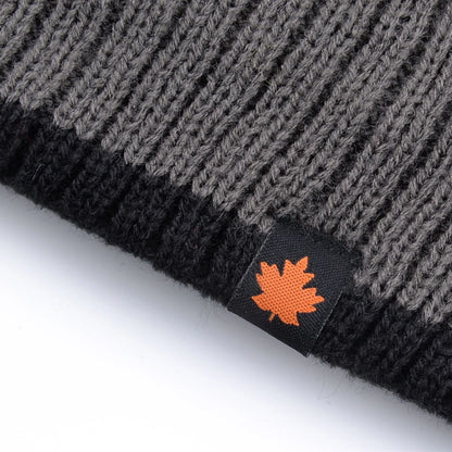 Double Layer Knit Beanie Hat – Thick Winter Skull Cap for Men