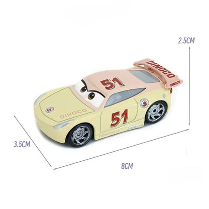 Pixar Cars Die-Cast Metal Model Cars – Lightning McQueen & Friends