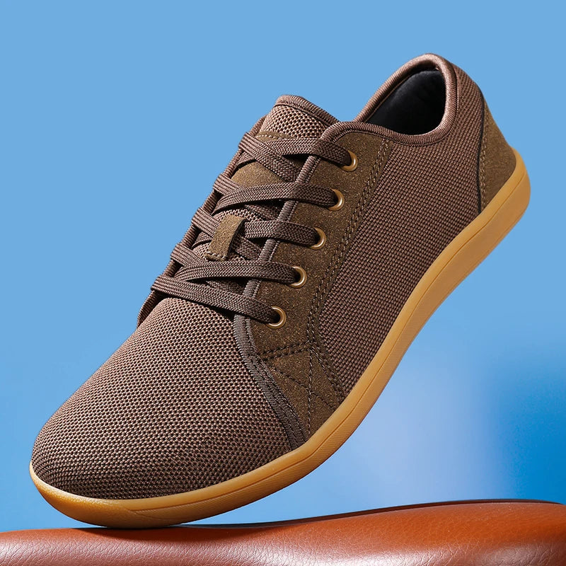 Men's Breathable Mesh Lace-Up Casual Sneakers