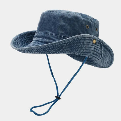 Cotton Bucket Hat – Outdoor Sun Cap for Men & Women