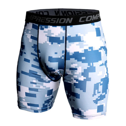 Men's Camo Compression Shorts – 3D Print Gym Workout Tights