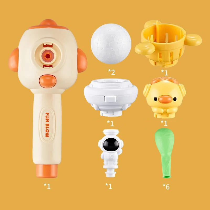 Kids Blowpipe Ball Launcher – Cute Animal Breathing Practice Toy