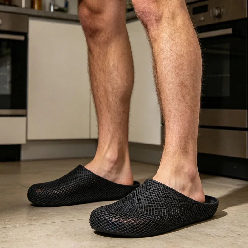 Breathable Mesh Clog Shoes for Men – Slip-On Work & Garden Clogs