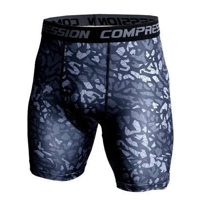 Men's Camo Compression Shorts – 3D Print Gym Workout Tights