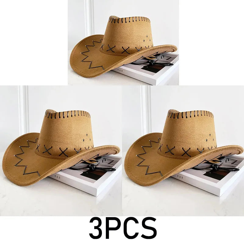 Western Cowboy Hat – Unisex Cowgirl Hat for Women & Men