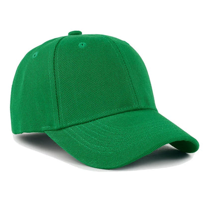 Plain Baseball Cap – Unisex Adjustable Snapback Hat
