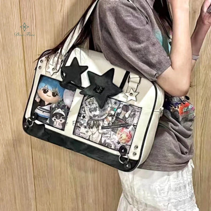 Ita Bag Y2K Star Transparent Pocket Crossbody – Lolita DIY Display Shoulder Bag