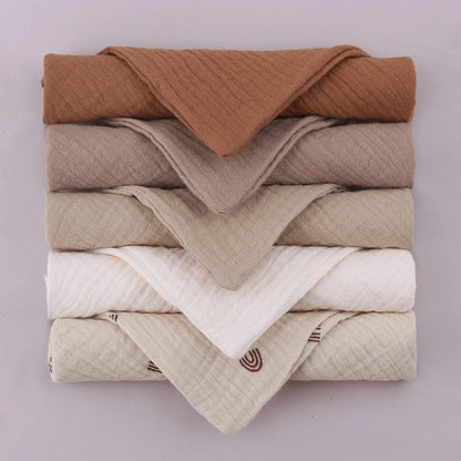 Baby Muslin Washcloths 5-Pack – Soft Gauze Cotton Face Towels