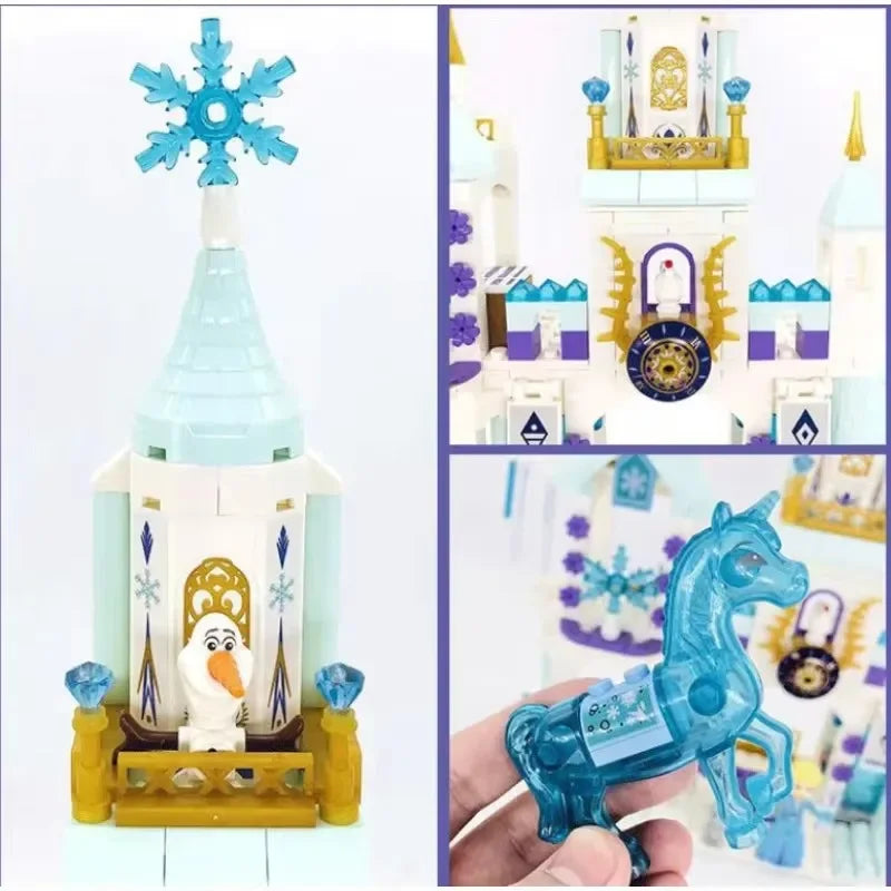 Frozen Princess Snow Castle Building Blocks Set – 360 Pcs DIY Toy