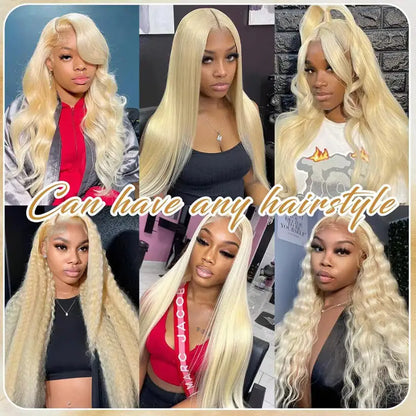 613 Blonde Straight HD Lace Front Wig – 13x4 & 13x6 Human Hair