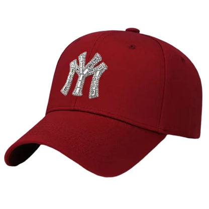 Rhinestone Baseball Cap for Women – Sparkle NY Logo Dad Hat