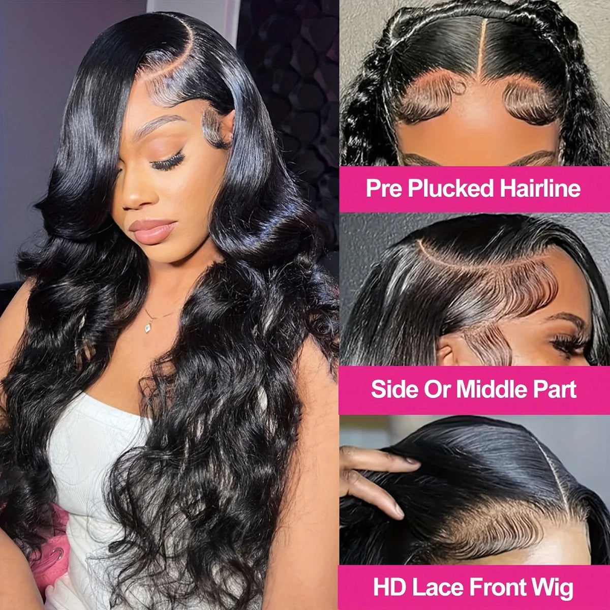 Deep Wave Lace Front Wig - HD Lace Human Hair Curly Wig