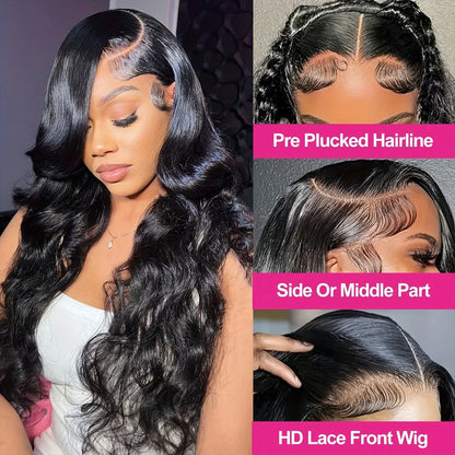 Deep Wave Lace Front Wig - HD Lace Human Hair Curly Wig