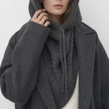 Knit Balaclava Hood Scarf – Warm One-Piece Neck Cover