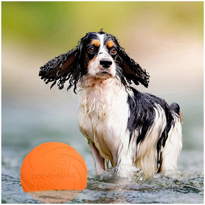 Silicone Dog Frisbee Chew-Resistant Flying Disc Toy