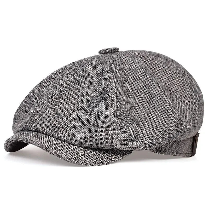 Newsboy Cap – Retro Octagonal Flat Cap for Men & Women