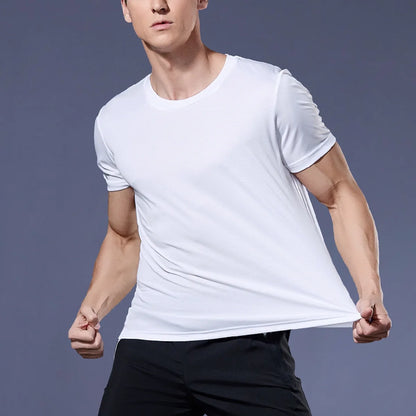 Men's Quick-Dry T-Shirt – Loose Fit Breathable Running & Sports Tee