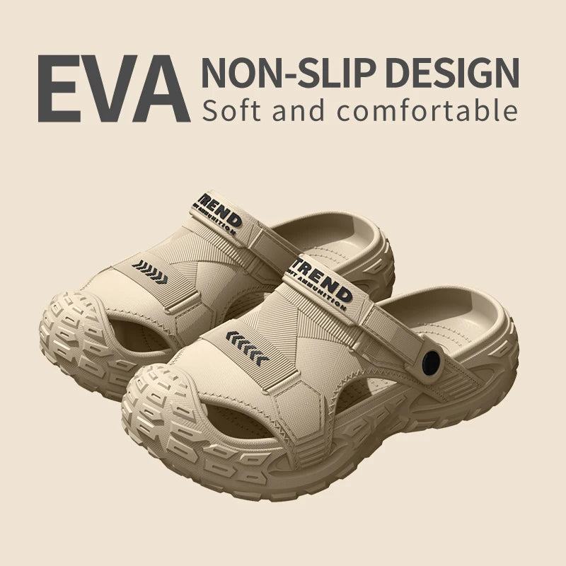 Eva Sandals Men Summer Thick Soft Soled Outdoor Wear - Soft Thick