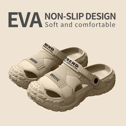 Eva Sandals Men Summer Thick Soft Soled Outdoor Wear - Soft Thick