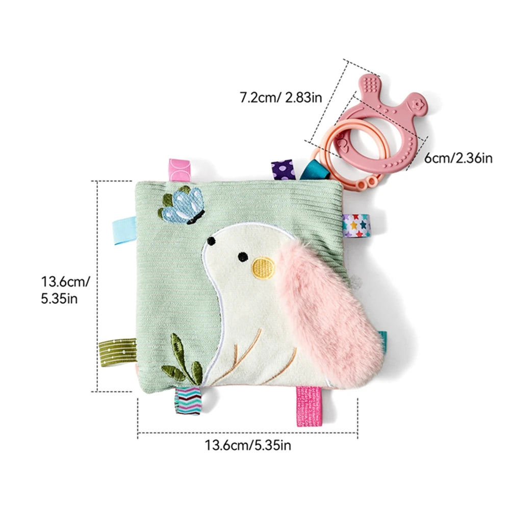 Montessori Baby Busy Box with Sensory Scarves & Cloth Toys