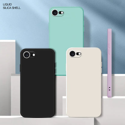 Iphone 7 Phone Case 8 Tpu Luxury Shockproof Original Liquid Silicone Se 2020 2022 Plus Cover