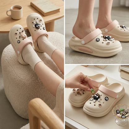 Women's 3D Charm Clogs – Cushioned EVA Garden Sandals