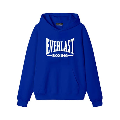 Vintage Boxing Logo Graphic Hoodie Casual Pullover Sweatshirt