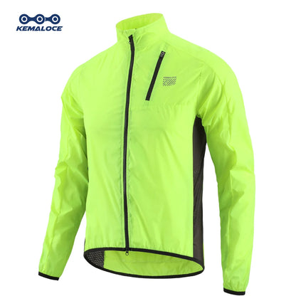 Men's Windproof Cycling Jacket – Ultralight Long Sleeve Bike Jersey