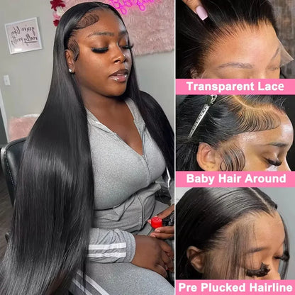 HD Lace Front Wig Straight Human Hair – 13x4 & 13x6, 250% Density