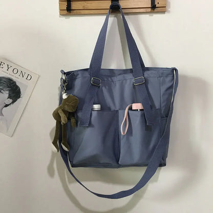 Waterproof Oxford Tote Bag – Large Capacity Women's Shoulder & Crossbody Handbag