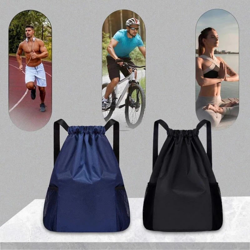 Drawstring Backpack Sports Gym Bag – Large Capacity Sackpack