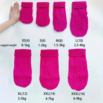 Knitted Dog Sweater – Winter Pet Clothes for Small & Medium Dogs