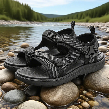 Men's Sport Sandals – Adjustable Strap Outdoor Beach Shoes