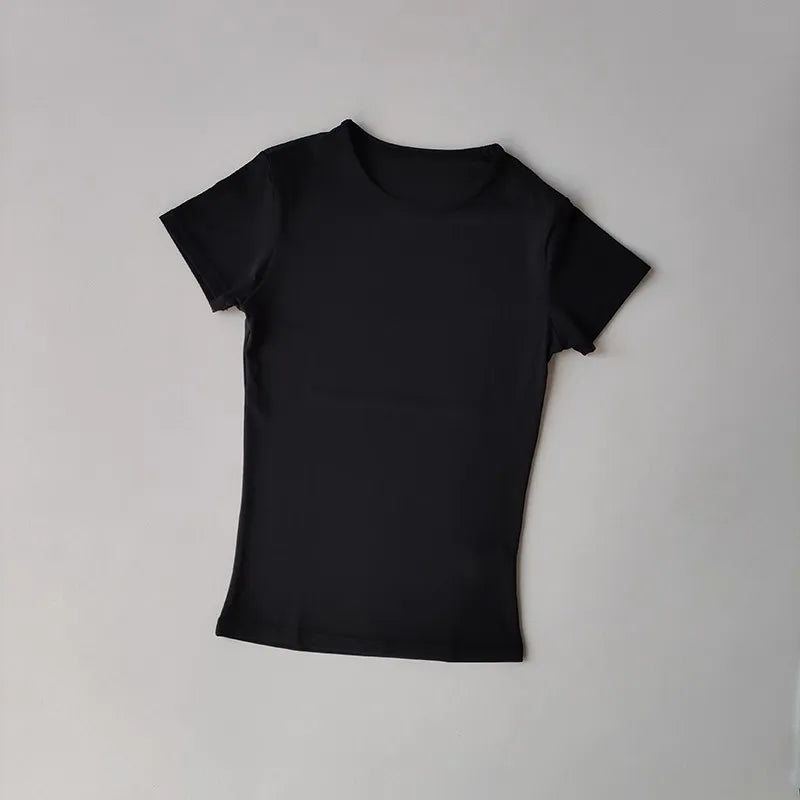 Women's Quick Dry Workout T-Shirt Slim Fit Yoga Top