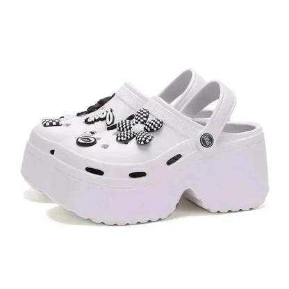 Women's Chunky Platform Clogs – Closed Toe Garden Shoes