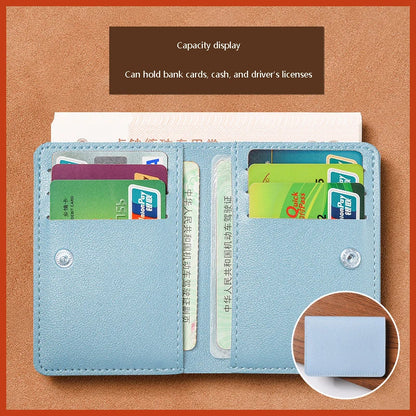 Slim Bifold Card Wallet with Driver's License Window