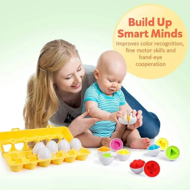 Montessori Smart Eggs Educational Toy for Toddlers 1-3