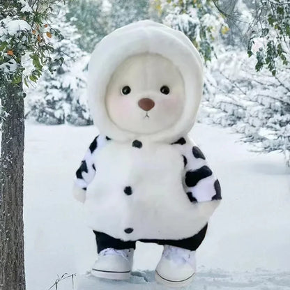 Teddy Bear Plush Toy with Changeable Outfits – Cute Stuffed Animal Doll