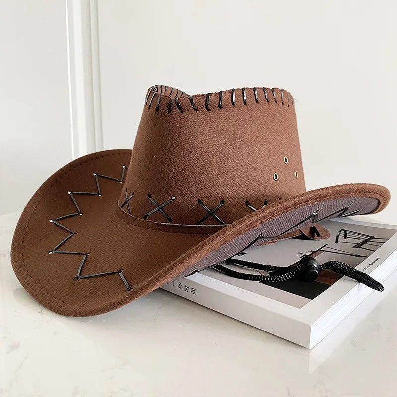 Western Cowboy Hat – Unisex Cowgirl Hat for Women & Men