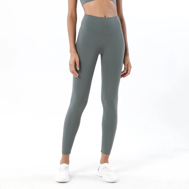 Women's Nylon Yoga Pants – Gym Leggings with Elastic Waist