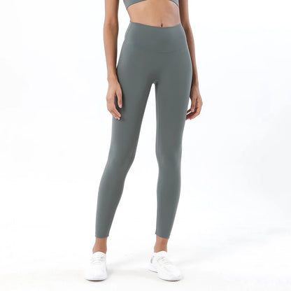 Women's Nylon Yoga Pants – Gym Leggings with Elastic Waist