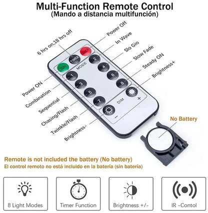 Remote Control Usb Fairy Lights 3m Led Curtain String Christmas Home Bedroom Decor Festive Party