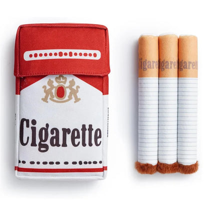 Cigarette Design Plush Dog Toy – Funny Interactive Chewing Toy for Pets